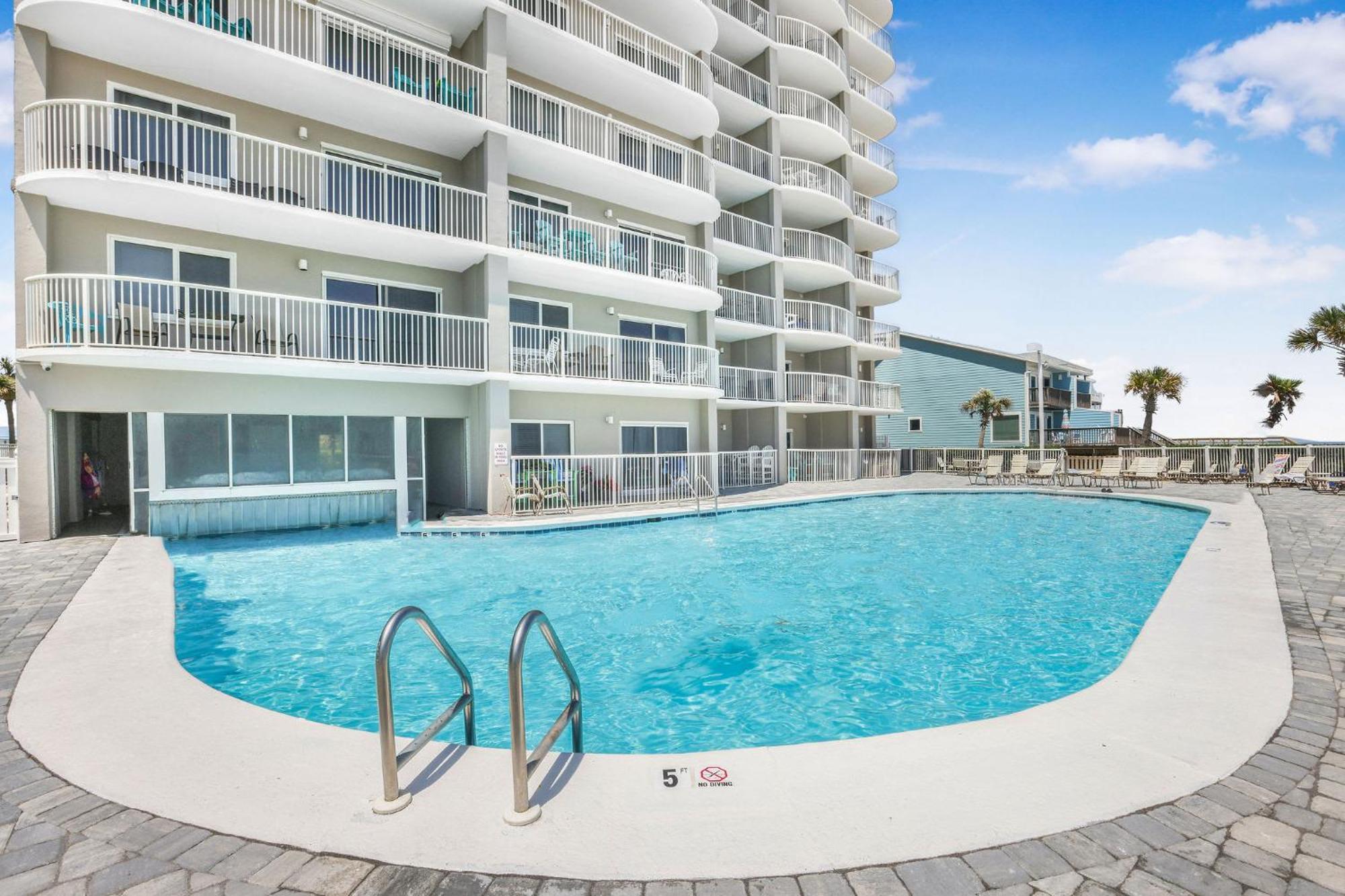 Tradewinds 602- Beachfront Heated Indoor Pool Orange Beach Bagian luar foto